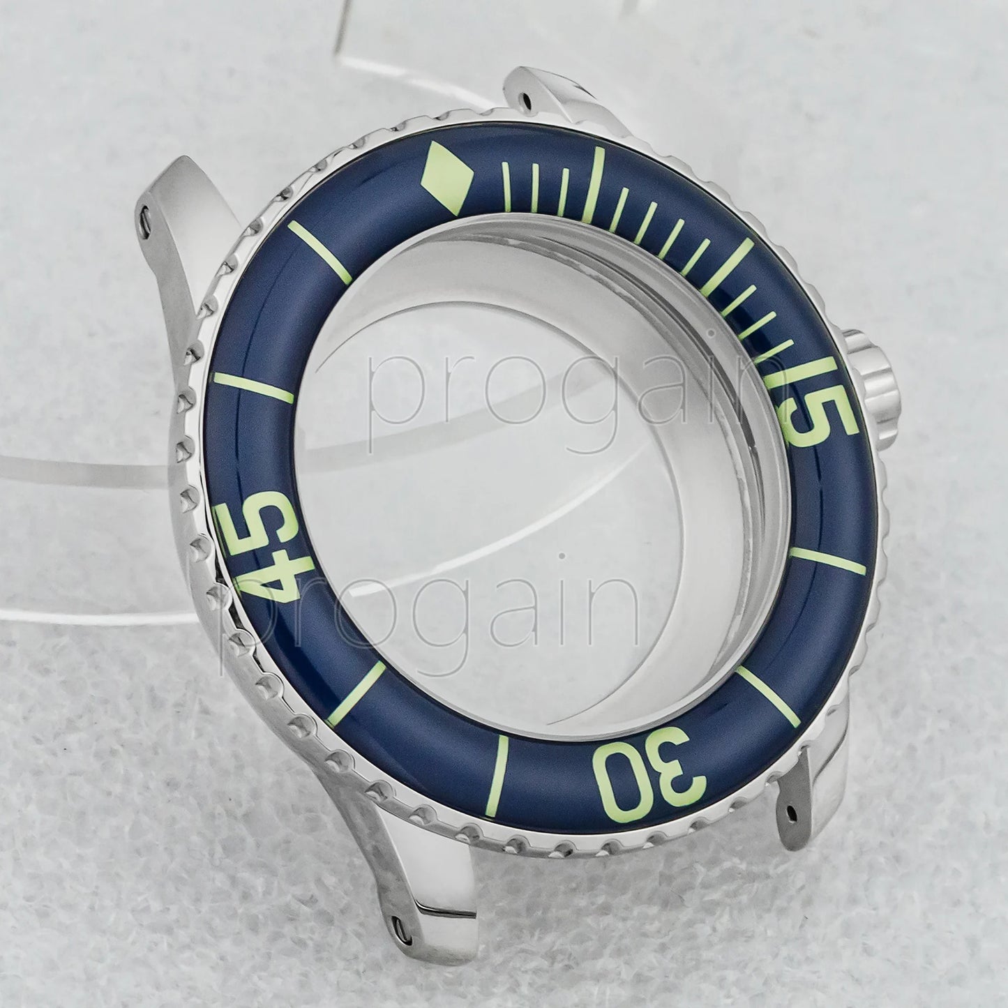 45mm Watch Case 10ATM Waterproof Stainless Steel for Fifty Fathoms Watch Case fit NH35 Movement NH35 Stainless Steel Case