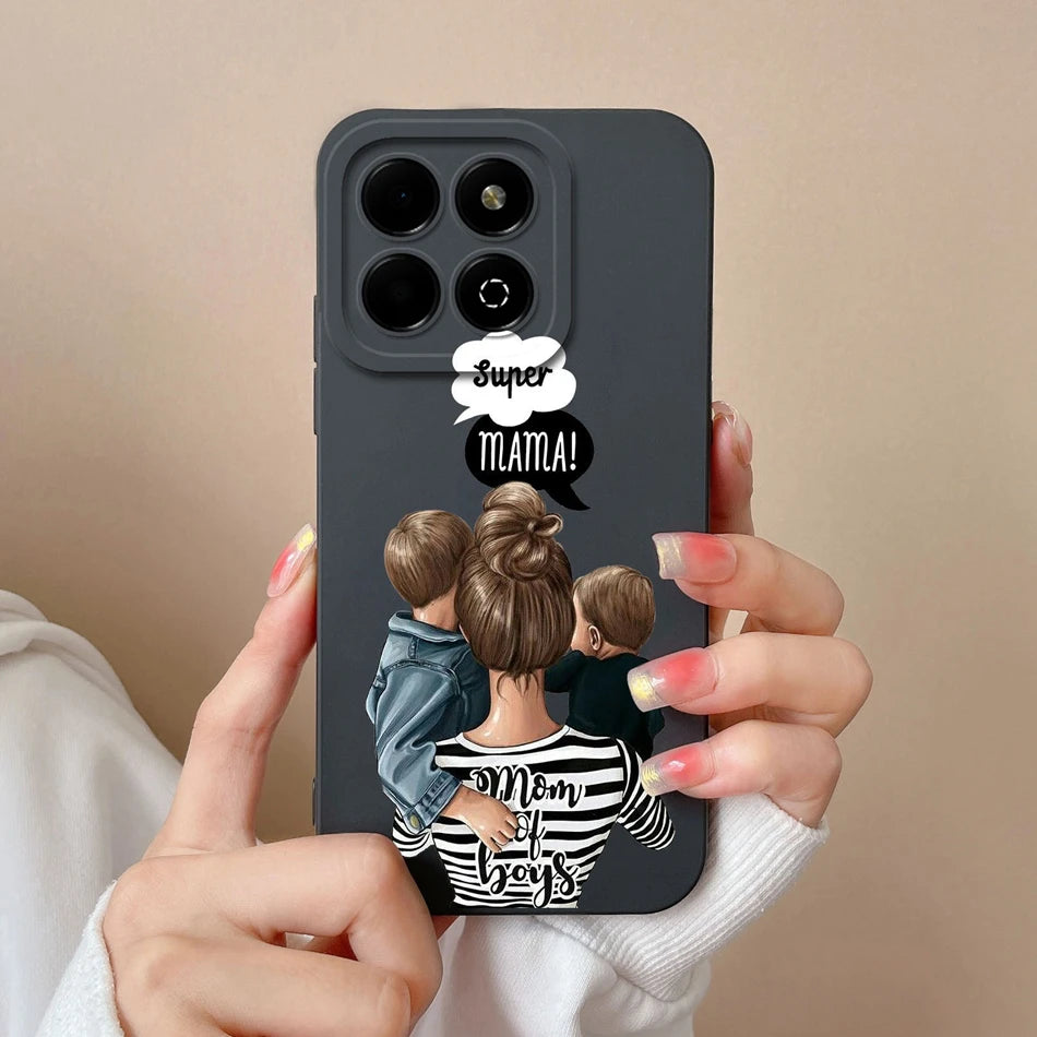 Case For Honor X6B Phone Back Cover Cute Avocado Soft Comfortable Liquid Silicone Camera Protection Anti Drop Bumper Capa Funda