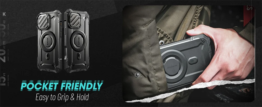 SUPCASE For iPhone 16 Pro Case 6.3" 2024 UB Mag XT Heavy Duty Rugged Strong Magnetic Phone Case with Camera Cover - Caseverse