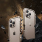Luxury Aluminum Alloy Armor Frame Phone Case For iPhone 13 14 15 16 Pro Metal Removable Shockproof Cover