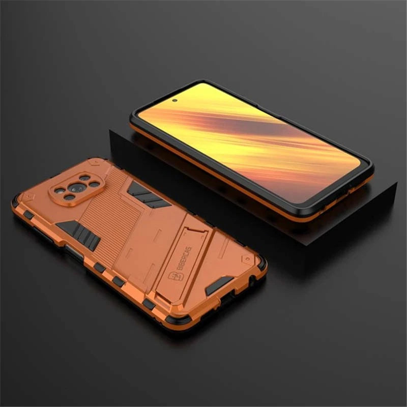 Armor Shockproof Phone Case For Xiaomi Mi Pocophone Poco X3 Pro Magnetic Car Holder Stand Cover for Poco X3 NFC Hard Rugged Case - Caseverse