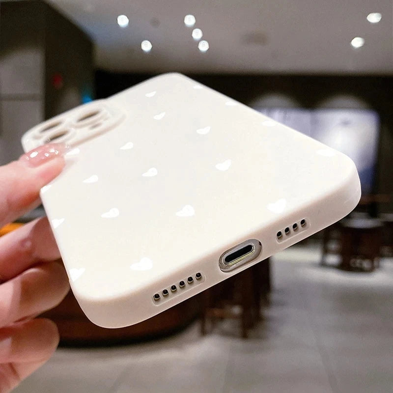 Case For iPhone 16 Cases iPhone 13 Cases Cute Little Hearts Print Phone Case For iPhone 15 14 Pro Max 12 11 XS XR 7 8 Plus Cover - Caseverse