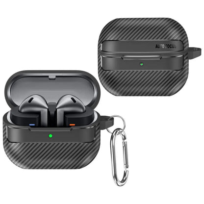 Shockproof Earphone Case for Samsung Galaxy Buds 3 Buds3 Pro Cover Carbon Fiber Texture Shell Soft Silicon Bag Coques
