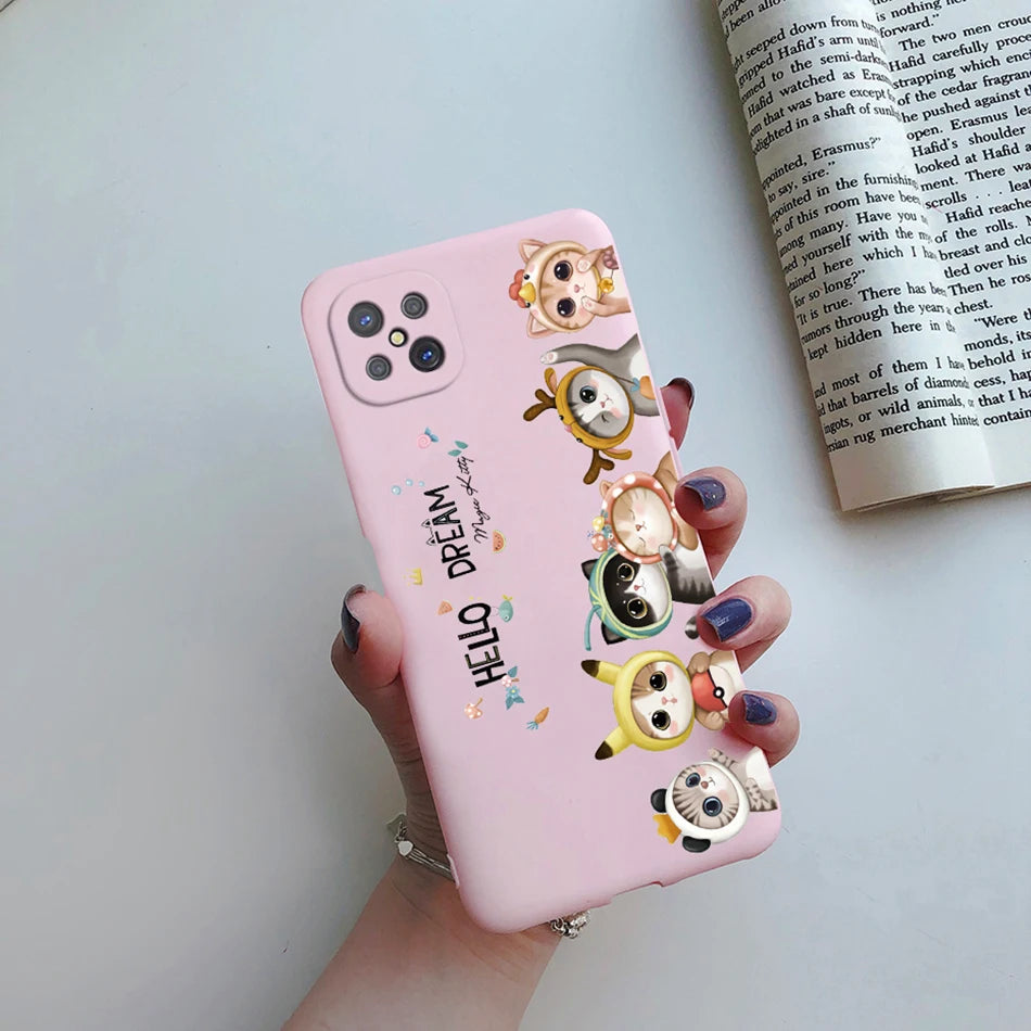 Case For OPPO Reno4 Z 5G Phone Case Cute Flower Cartoon Silicone Soft Back Fundas Cover For OPPO Reno 4Z CPH2065 Reno4Z 5G Coque - Caseverse