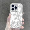 Bling Snowflakes Christmas Phone Case for Xiaomi Redmi Note 7 8 9 9S 10 11 12 13 Pro Plus 4G 5G Anti Fall Matte Back Cover - Caseverse