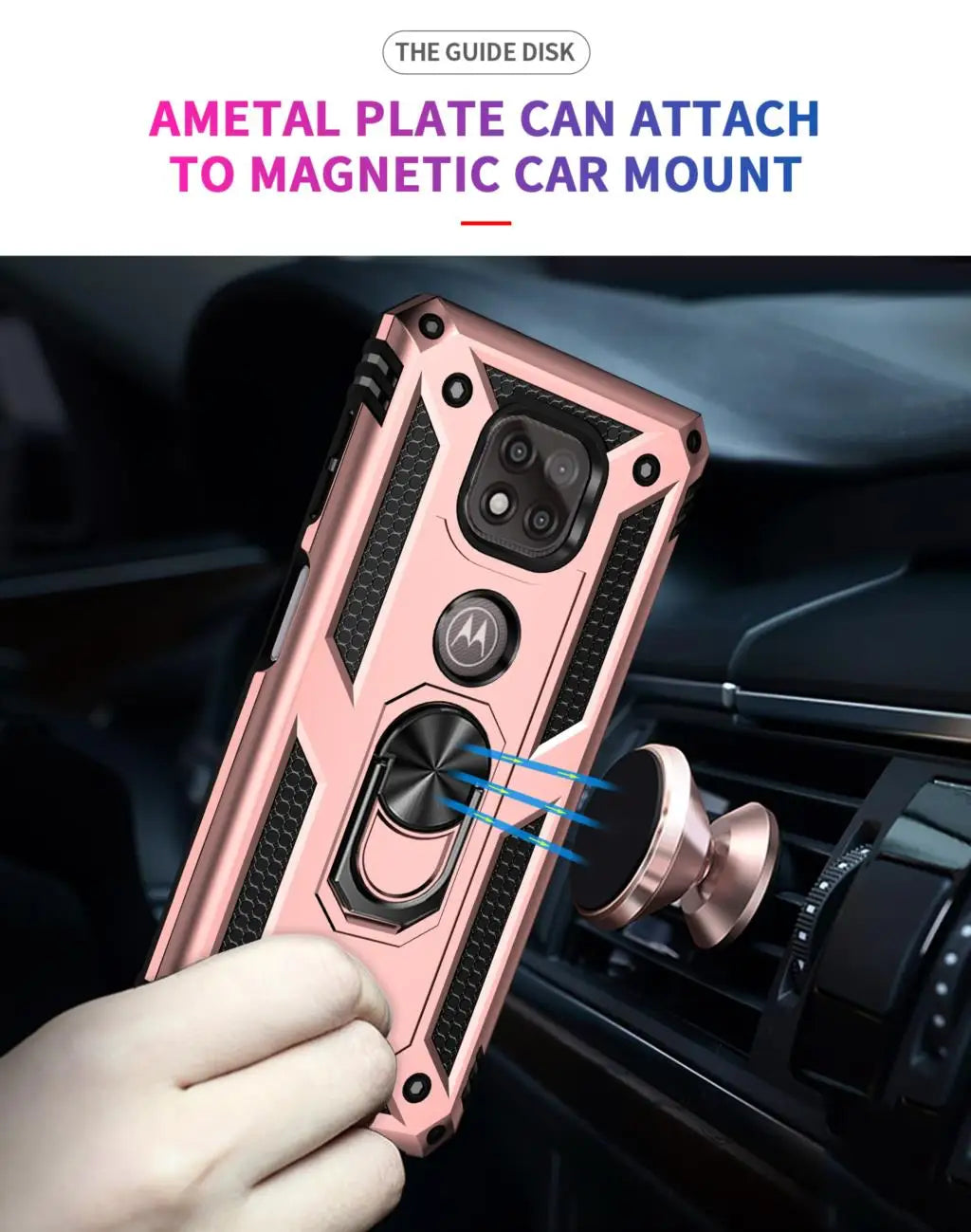 for Moto G Power Case for Phone Moto G Power 2021 Case Shockproof Armor Rugged Military Protective Car Holder Magnetic Cover - Caseverse