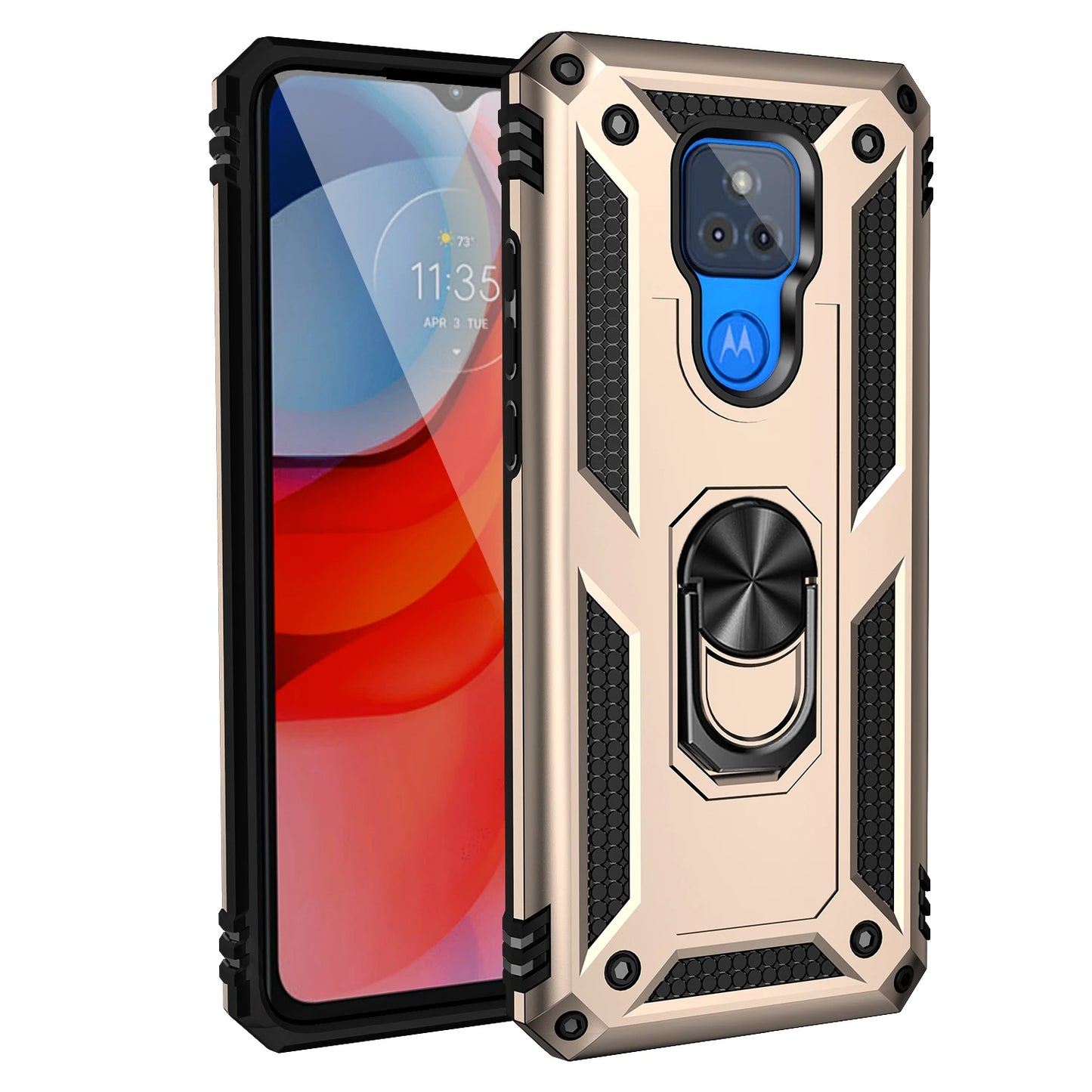 for Moto G Play Case for Phone Moto G Play 2021 Case Shockproof Armor Rugged Military Protective Car Holder Magnetic Cover