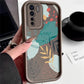 Luxury Fresh Green Leaf Painted Phone Case For Oppo Reno 3 F15 A91 Reno3 Silicone Anti Drop Soft Cover Funda - Caseverse