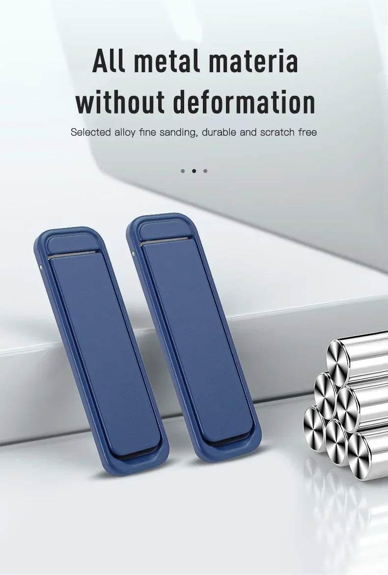 Mobile Phone Colourful Metal  Holder Strip Shape Back Sticker Stand Simple Portable Cellphone Bracket for iPhone 16 15 14 Xiaomi