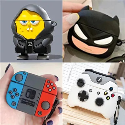 Cute Cartoon Earphone Cases For Apple Airpods 4/1/2/3 Silicone Protector For Airpods Pro 2 Funda Headphone Caseverse