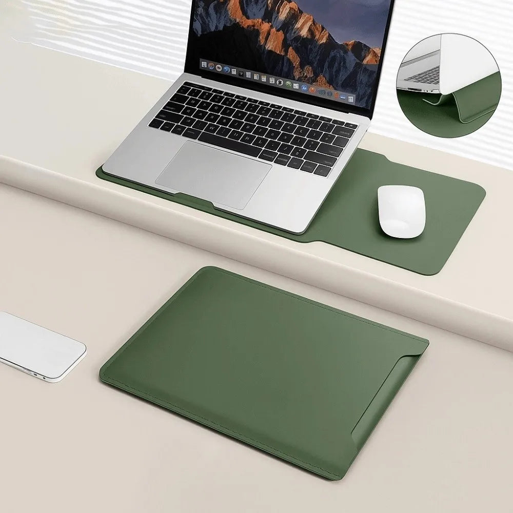 Portable Laptop Sleeve Bags Waterproof Pu Leather Notebook Sleeves Neoprene Soft Sleeve Tablet Cases