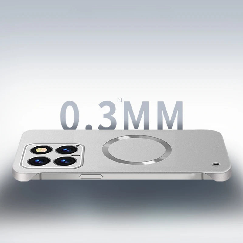 For Xiaomi 15 Pro Phone Case for XIAOMI Mi 15 15pro Xiaomi15 Metal Frameless Magnetic Lens Protective Cover Plain Back Shell - Caseverse