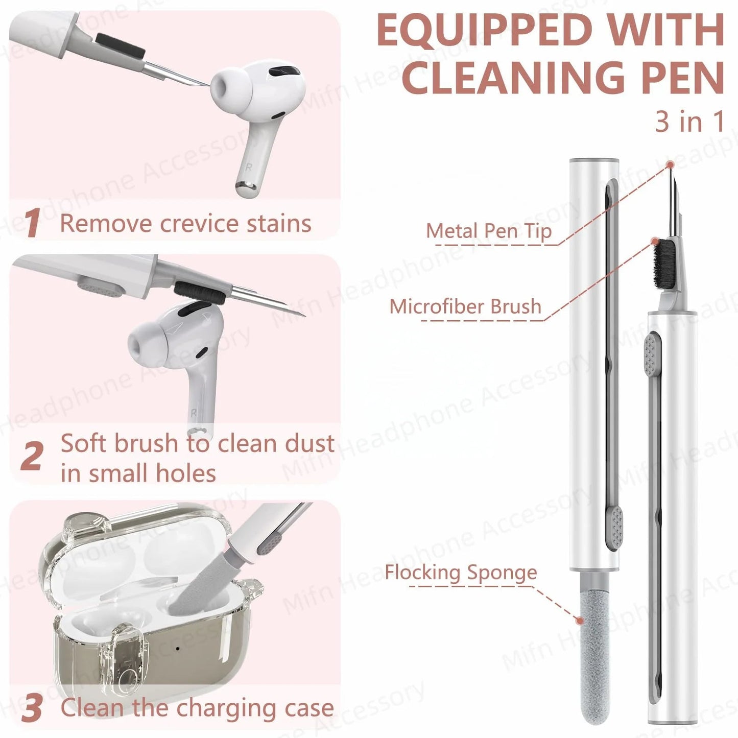 Transparent headphone case For AirPods Pro 2 USB C Funda Capa for AirPod Pro 1st Gen 2 3 Charging Case USB-C 2023 2022 2019 Case Caseverse