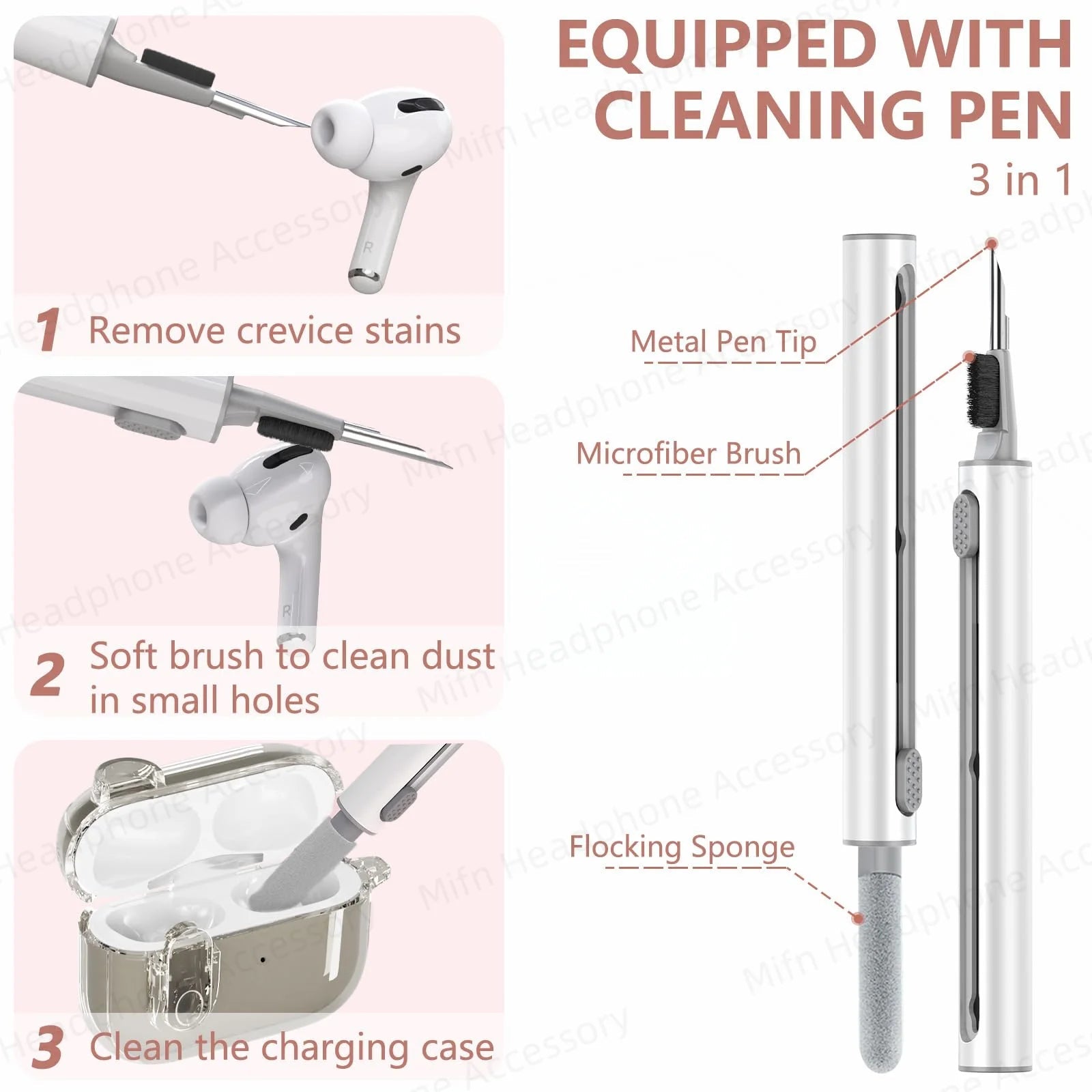 Transparent headphone case For AirPods Pro 2 USB C Funda Capa for AirPod Pro 1st Gen 2 3 Charging Case USB-C 2023 2022 2019 Case Caseverse