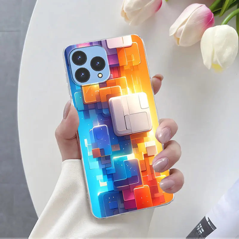 For Cubot P80 Case 2023 Luxury Phone Case For Cubot P80 6.58" Marble Butterfly Flower Clear Soft Silicone TPU Protective Cover - Caseverse