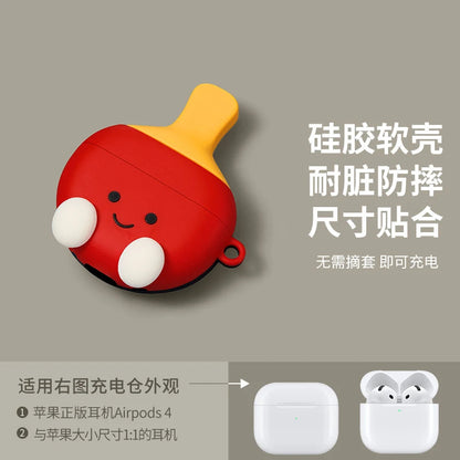 Cute Lying Panda Headphone Case For AirPods 4 (2024) Airpod Pro 1 2 3 Bluetooth Earbuds Charging Box Protective Earphone Cover Caseverse