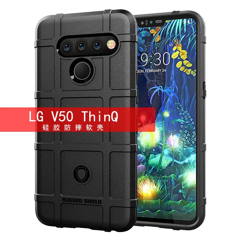 Rugged Shield Shockproof Phone Case For LG V50 V50S G8X V60 G8 G8S ThinQ Soft TPU Silicone Protective Back Cover Fundas - Caseverse