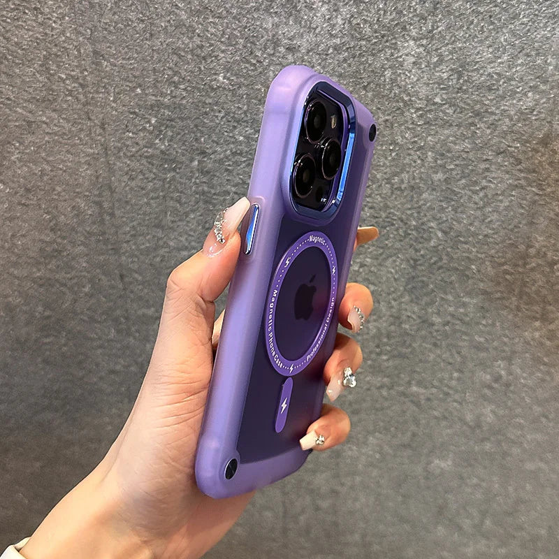 Military grade shockproof magsafe charging phone case for iPhone 15 14 13 12 Pro Max magnetic thicken corner silicone back cover - Caseverse