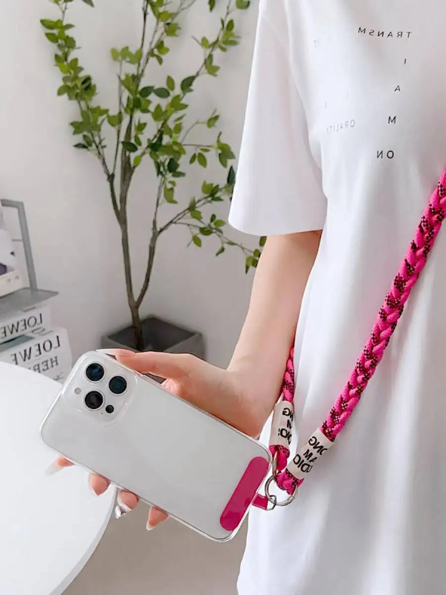 The Phone Case Lanyard Is A Long Cross-Body Braided Outdoor Mountain Rope And Can Be Worn On The Shoulder To Prevent Loss.