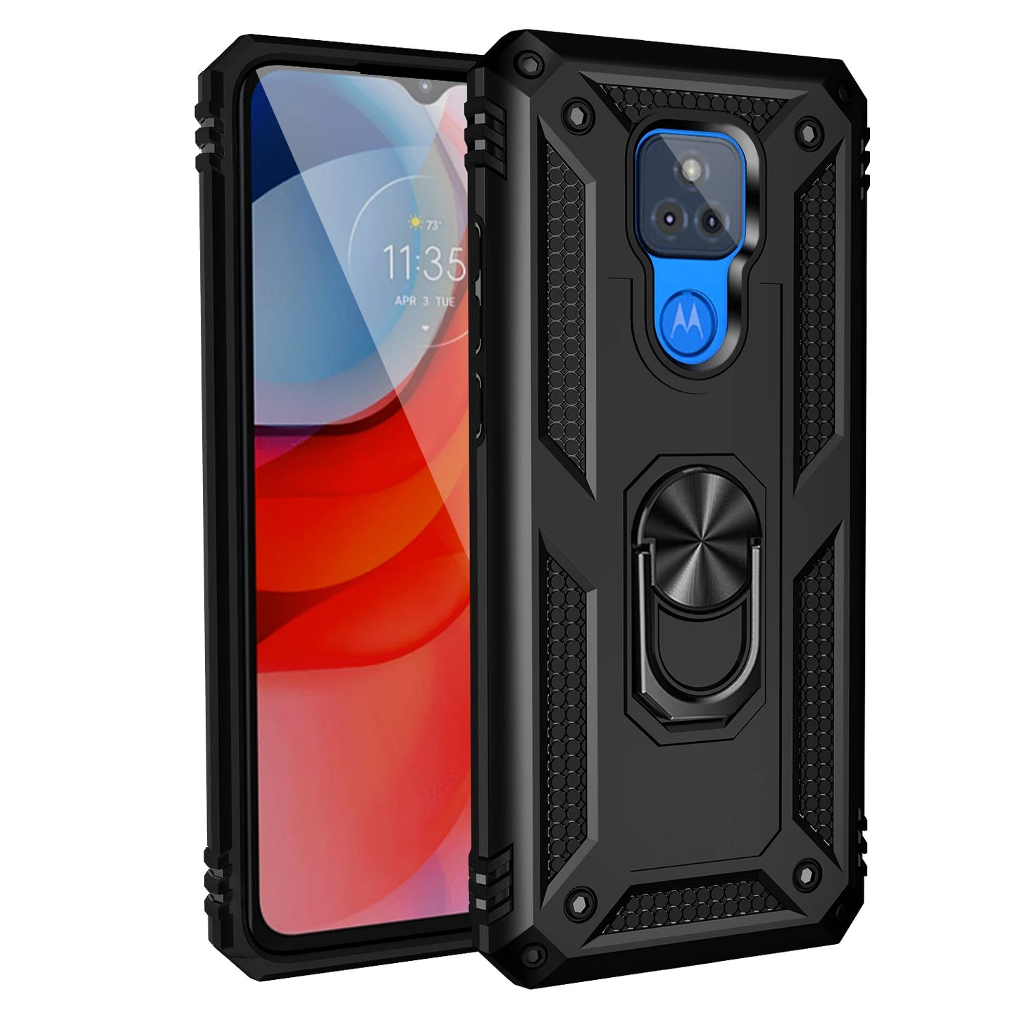 for Moto G Play Case for Phone Moto G Play 2021 Case Shockproof Armor Rugged Military Protective Car Holder Magnetic Cover