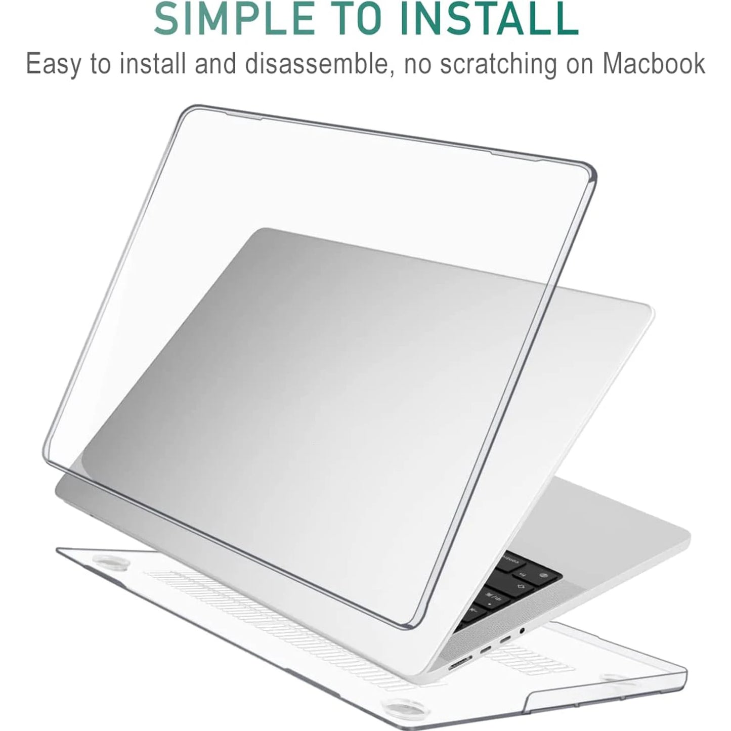 EGYAL for 15 Inch MacBook Air Case 2023 MacBook Air M2 15 Inch Case Model A2941 Case for MacBook M3 Air 13.6 Cover