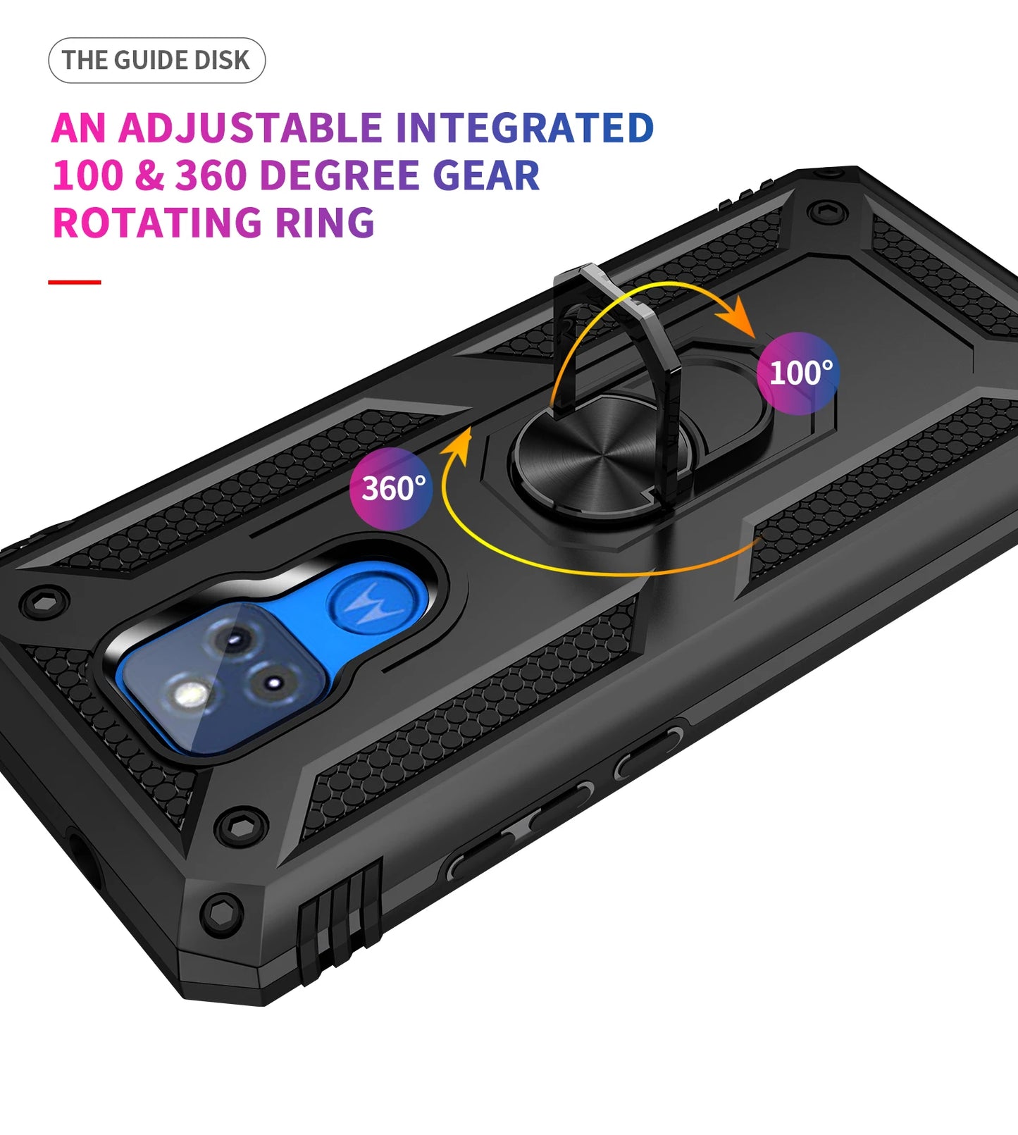 for Moto G Play Case for Phone Moto G Play 2021 Case Shockproof Armor Rugged Military Protective Car Holder Magnetic Cover - Caseverse