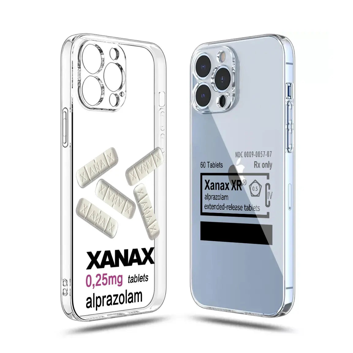 XANAX Chill Pill Phone Case For iPhone 15 14 13 12 11 Mini Pro Max X XR XSMax 6S 6 7 8 Plus SE20 Transparent Cover Caseverse