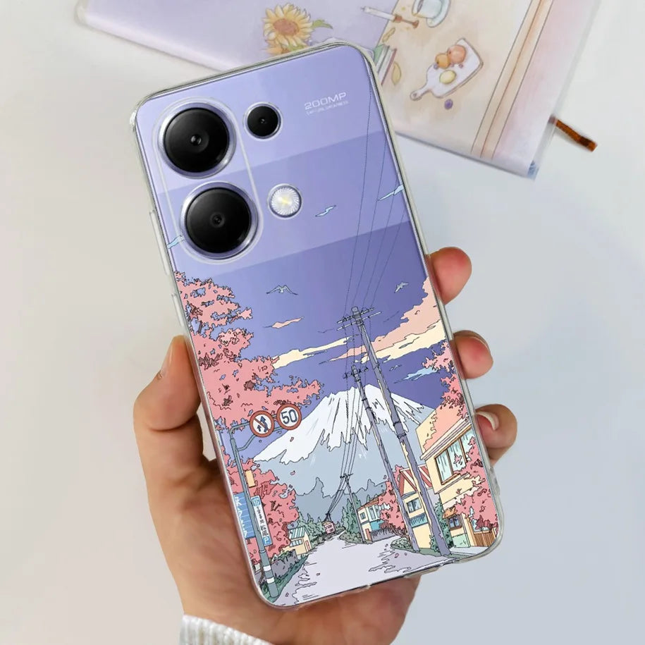 For Xiaomi Poco M6 Pro 2024 Case New Fashion Marble Cartoon Cover Soft Clear Silicone Funda For Xiaomi Poco M6 Pro 4G Phone Case Caseverse
