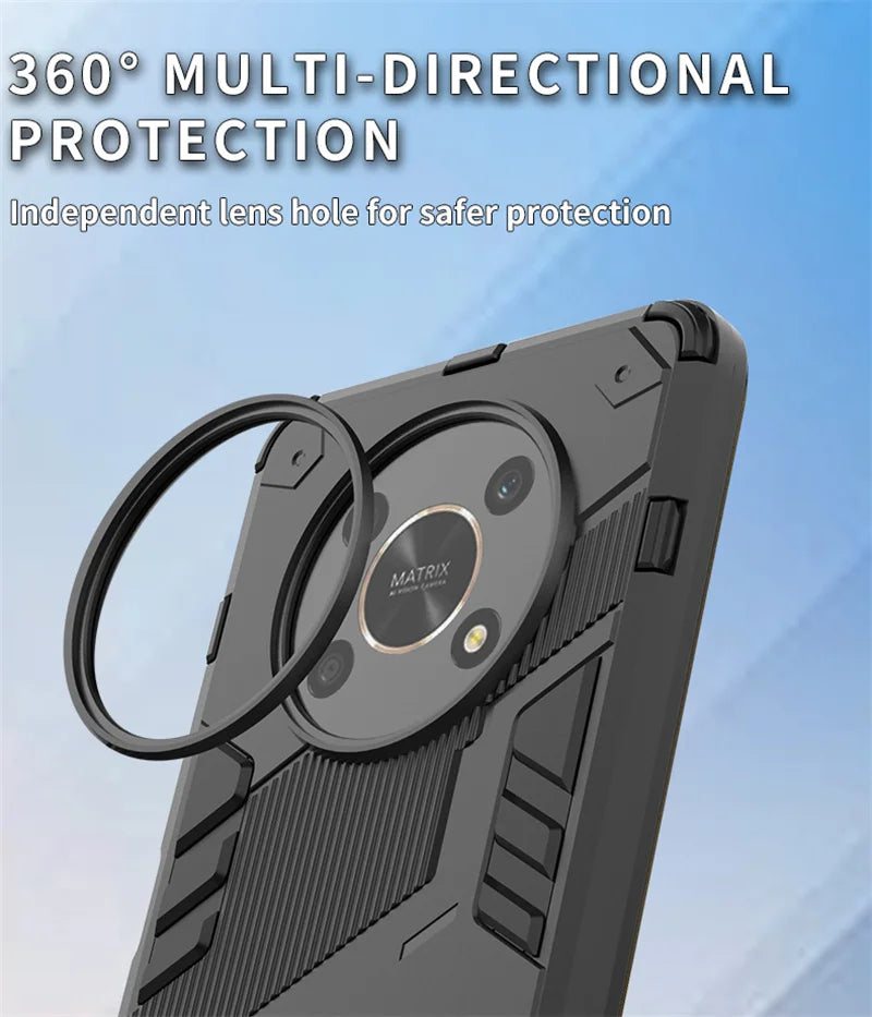 For Honor Magic 4 Lite Case Magnetic Holder Shockproof Armor Phone Cases for Honer Magic4 Lite 5G 4Lite Light 5G Rugged Cover - Caseverse