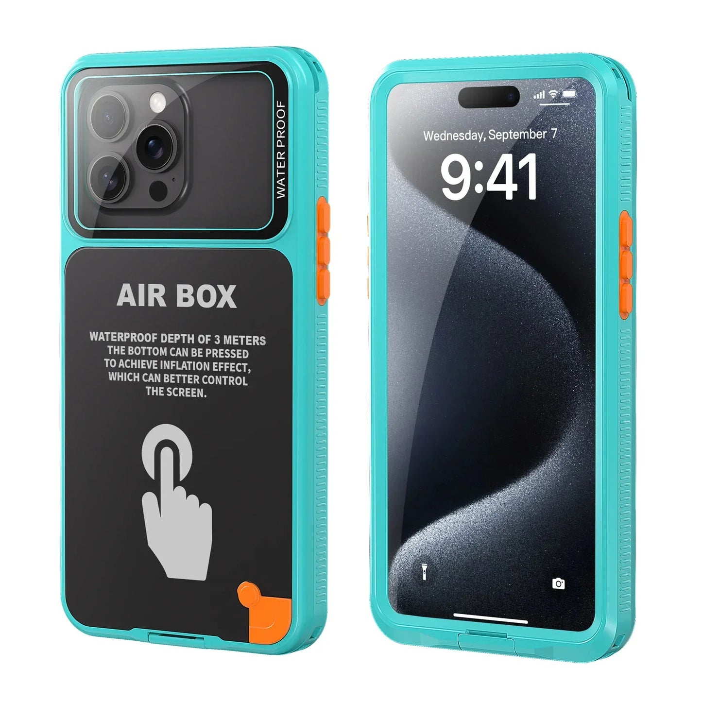 IP68 Waterproof Phone Case For iPhone 16 15 14 13 12 Pro Max Plus Underwater Taking Shockproof Dustproof Swimming Diving Cover - Caseverse
