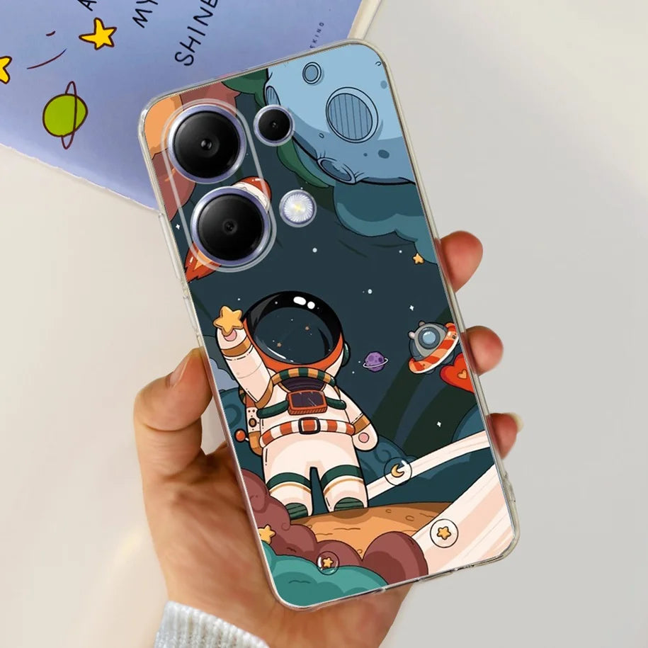 For Xiaomi Poco M6 Pro 2024 Case New Fashion Marble Cartoon Cover Soft Clear Silicone Funda For Xiaomi Poco M6 Pro 4G Phone Case - Caseverse