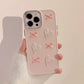 Ins Cute 3D Pearl Love Heart Phone Case For iPhone 16 15 14 13 12 11 Pro Max X XS XR 8 7 Plus SE 2022 Soft Silicone Bumper Cover - Caseverse