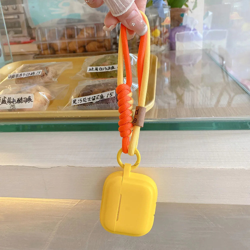 Simple Soft Silicone with Smile Hand Strap Earphone Case For Apple Airpods 4 1 2 Pro 3 Funda Wireless Bluetooth Protective Cover Caseverse