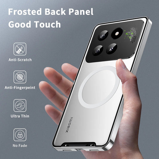 Aluminum Alloy Metal Phone Case For Xiaomi 14pro Xiaomi 13T Pro Aromatherapy Magnetic Magic Shield Anti-fall Protective Case Caseverse