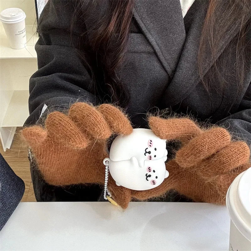 Embracing Bear Case for AirPods 4 Airpod 1 2 3 Pro Pro2 Bluetooth Earbuds Charging Box Protective Earphone Case Cover Caseverse