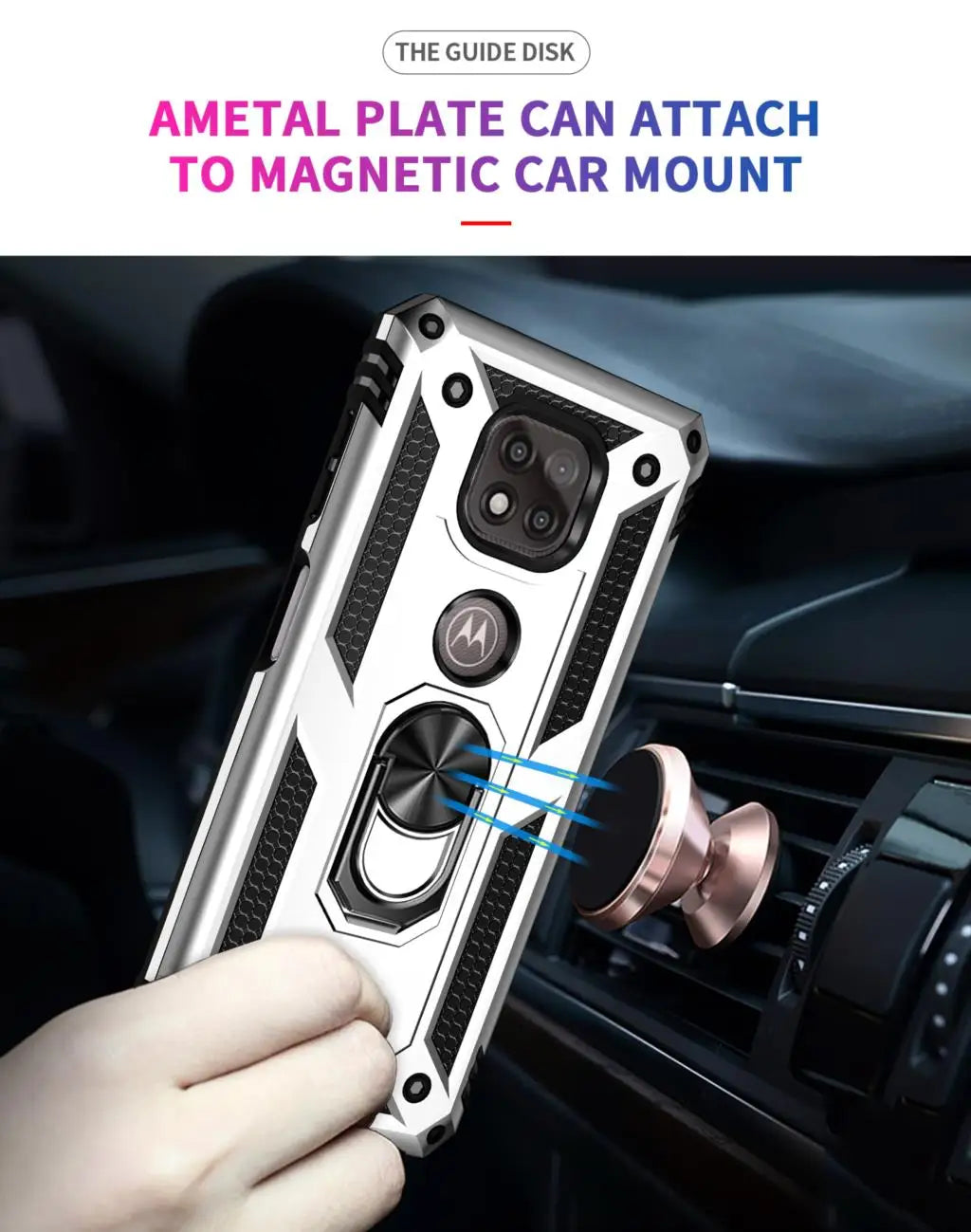 for Moto G Power Case for Phone Moto G Power 2021 Case Shockproof Armor Rugged Military Protective Car Holder Magnetic Cover