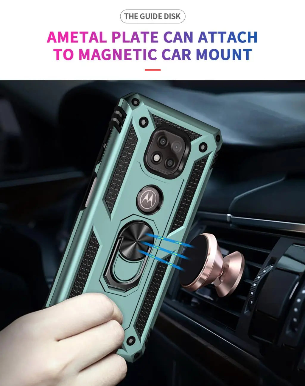 for Moto G Power Case for Phone Moto G Power 2021 Case Shockproof Armor Rugged Military Protective Car Holder Magnetic Cover - Caseverse