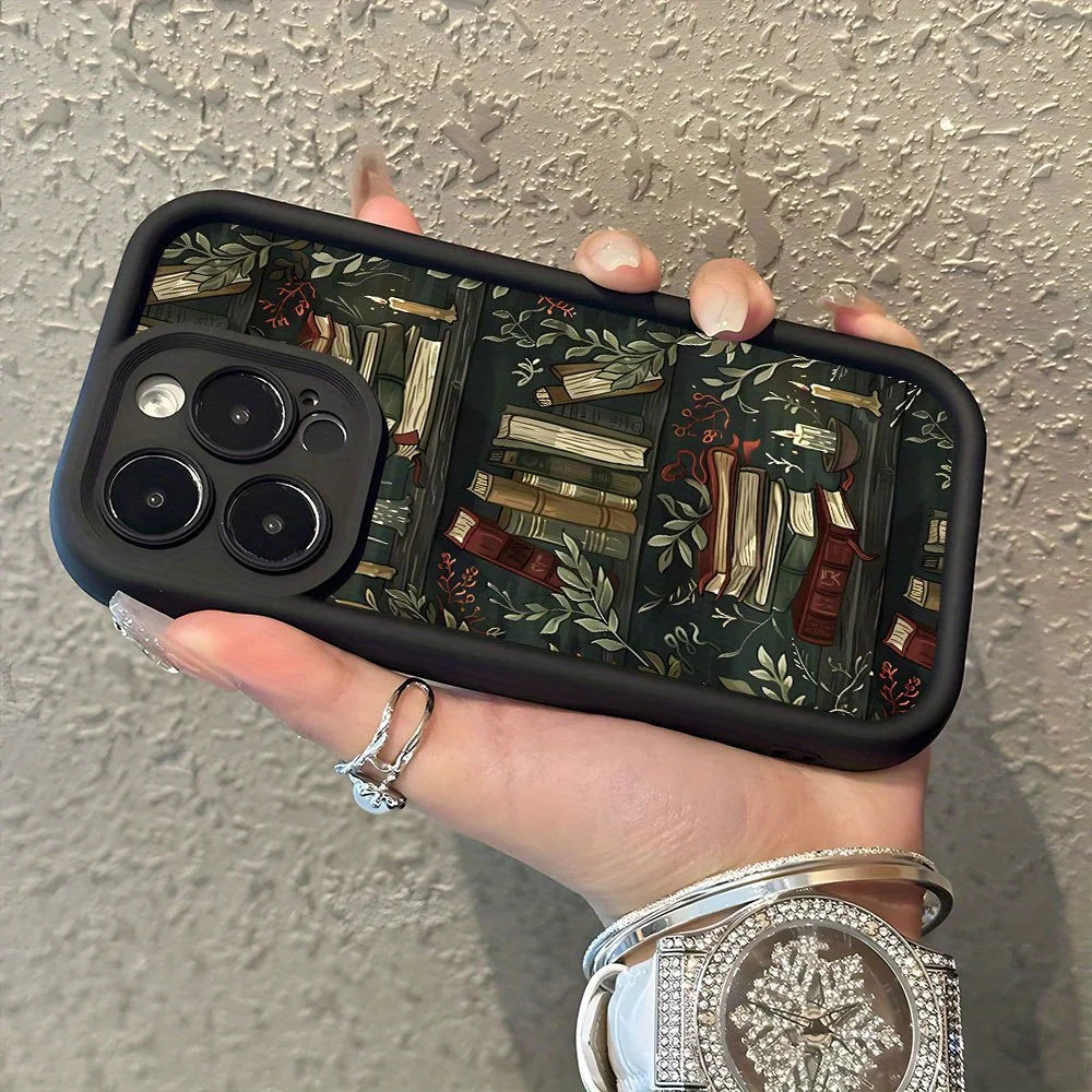 Book Cartoon Creative Pattern Phone Case For iPhone 16 15 11 12 Pro Max XR X XS 7 8 Plus SE2 Cases For iPhone 14 13 Pro XS Max - Caseverse