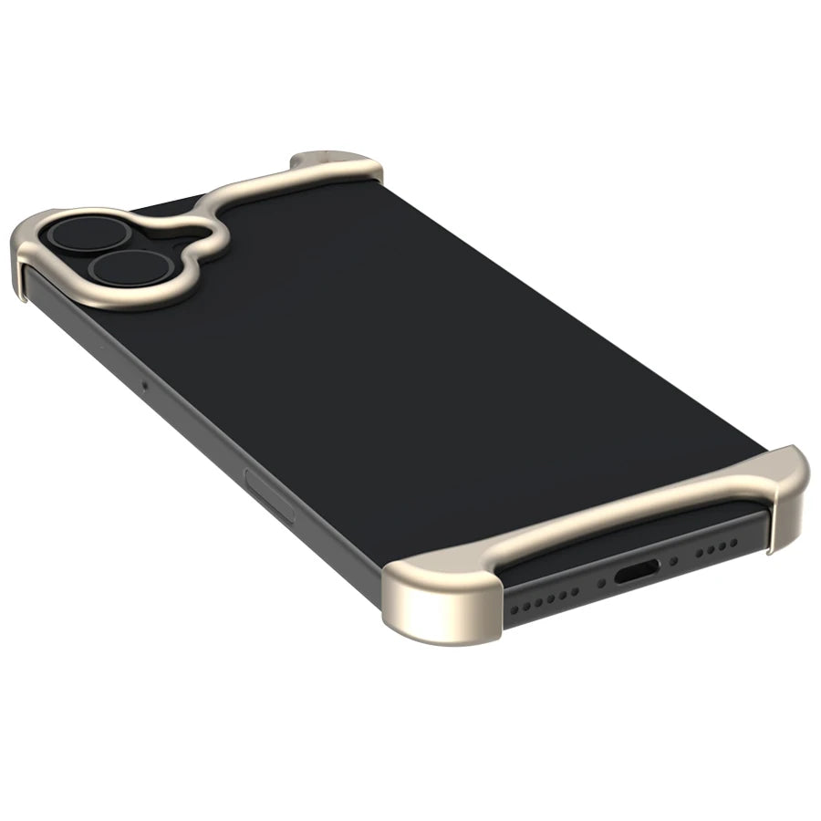 Luxury Aluminum Metal Bumper Arc Phone Case For IPhone13 14 15 16 Pro Max 16Pro Plus Urban Pulse Ultra Lightweight Phone Cover Caseverse