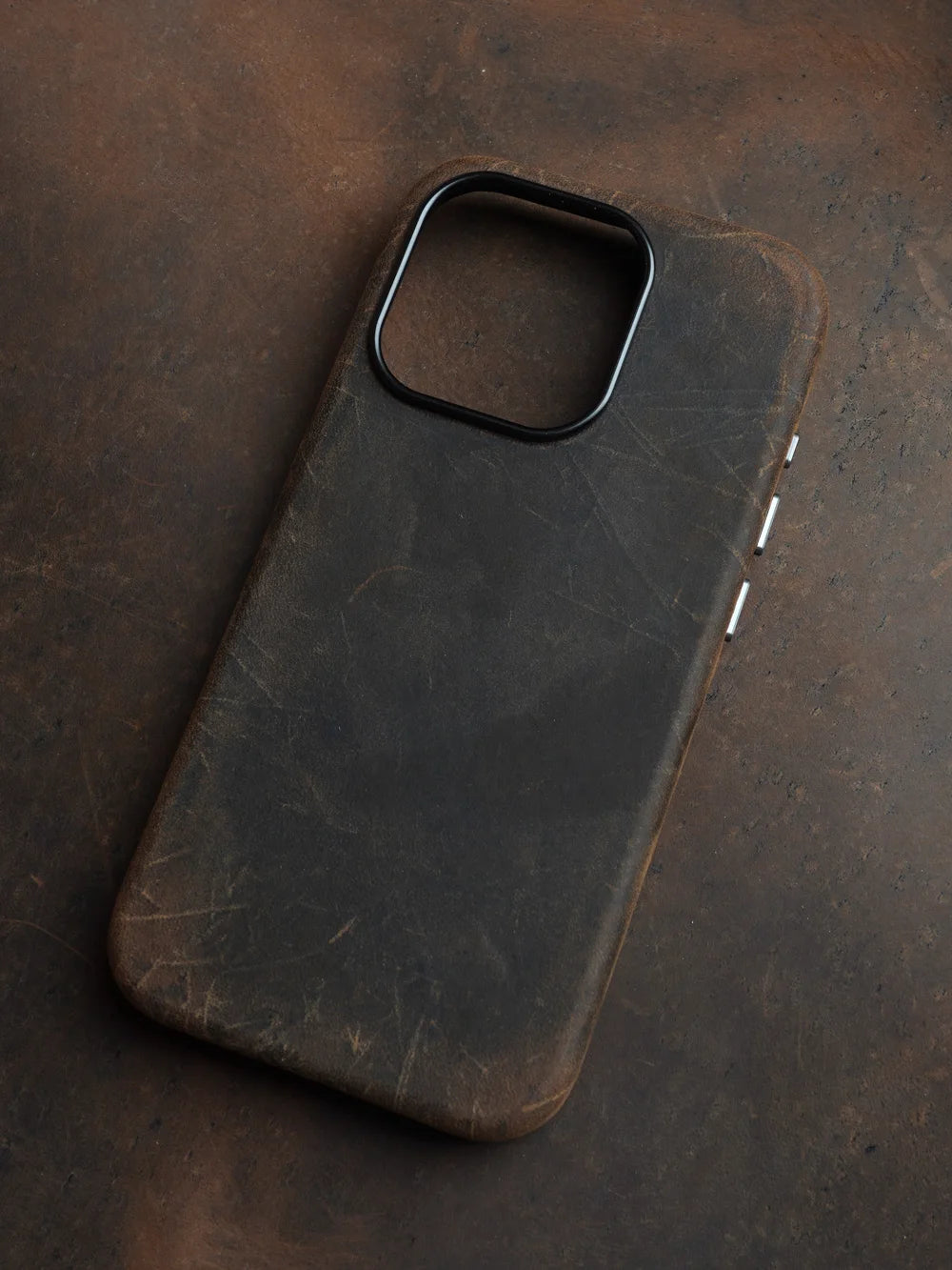 YMW Italian Crazy Horse Genuine Leather Case for iPhone 16 Pro Max 15 14 Personality Cowhide Magnetic Phone Cover - Caseverse