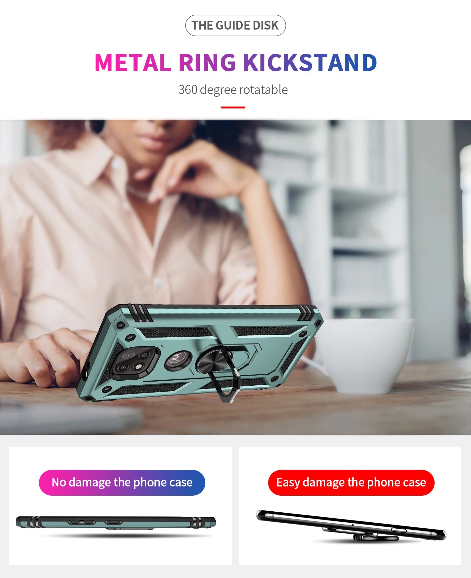 for Moto G Power Case for Phone Moto G Power 2021 Case Shockproof Armor Rugged Military Protective Car Holder Magnetic Cover - Caseverse