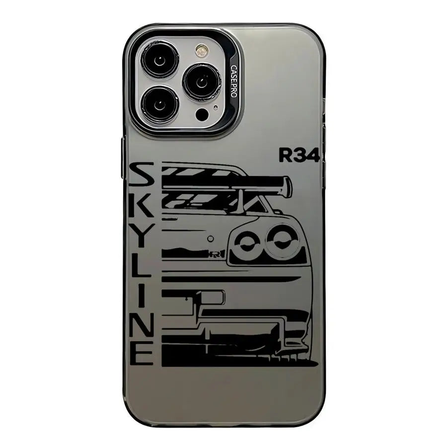 JDM Dream Car Cool Cover Phone Case for iPhone 16 Pro 15 Pro Max 14 13 12 11 XS 14 Pro Max 16 Plus 14Pro 12Pro Soft Shell - Caseverse