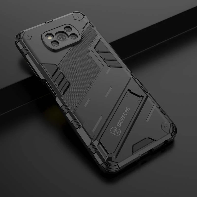 Armor Shockproof Phone Case For Xiaomi Mi Pocophone Poco X3 Pro Magnetic Car Holder Stand Cover for Poco X3 NFC Hard Rugged Case - Caseverse