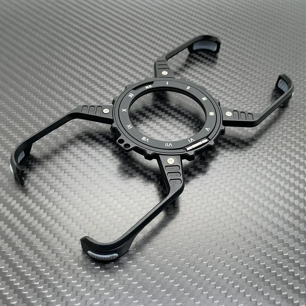 Metal Magnetic Case For iphone 16 Pro Max Cover 16 Plus 15 14 13 Aluminum Alloy Rimless Bumper Built-in 360° Invisible Holder