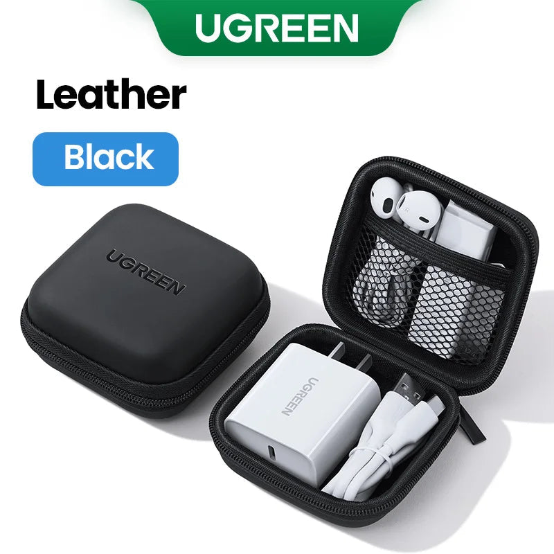 UGREEN Earphone Case Hard Headphone Bag For Airpods Earpods Sennheiser Ear Pads Wireless Bluetooth Earphone Accessories Caseverse