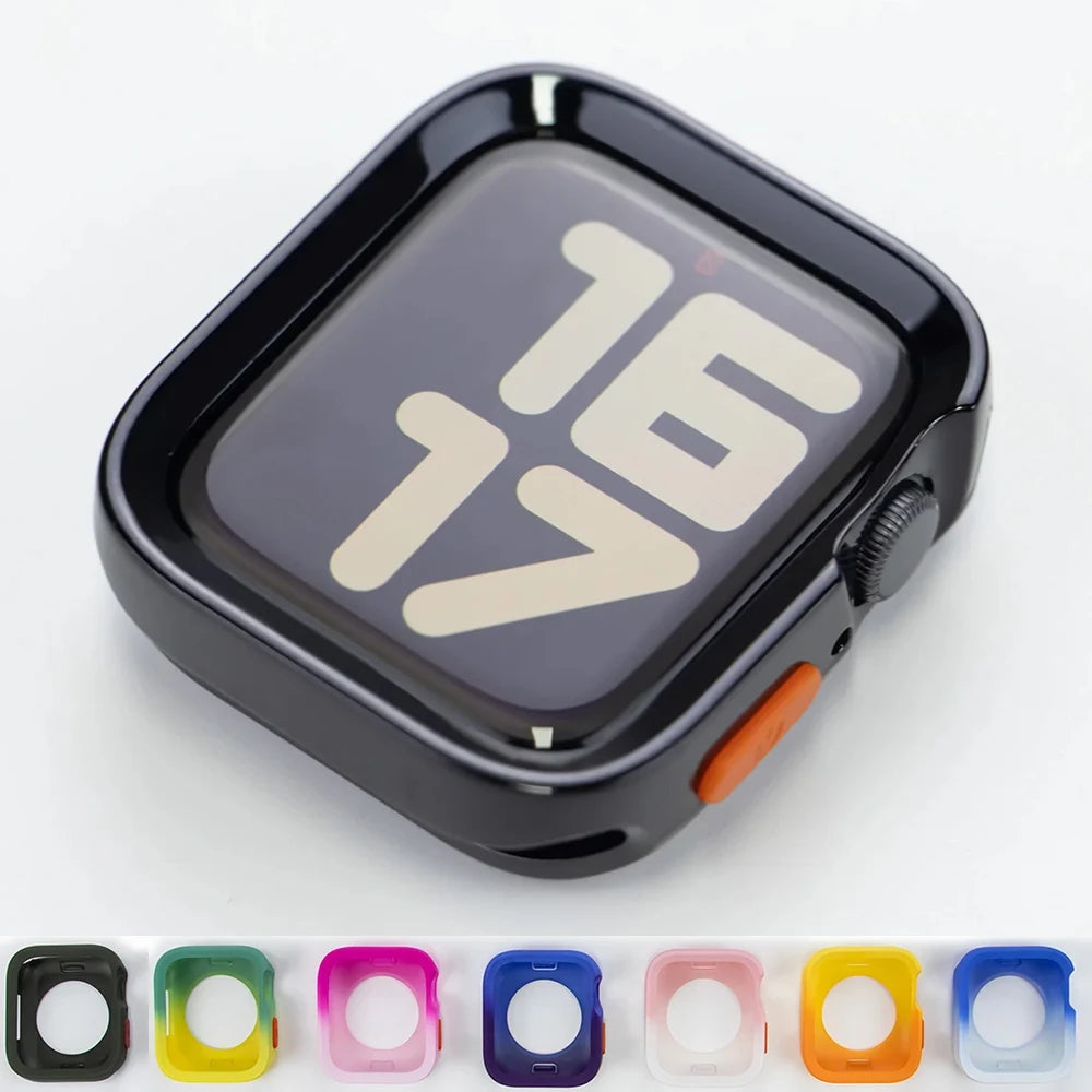 Candy Soft Silicone Case for Apple Watch Cover 44mm 45mm 49mm 40mm 41mm Protection For Iwatch Ultra 2 Series 9 8 7 6 Se 5 Armor
