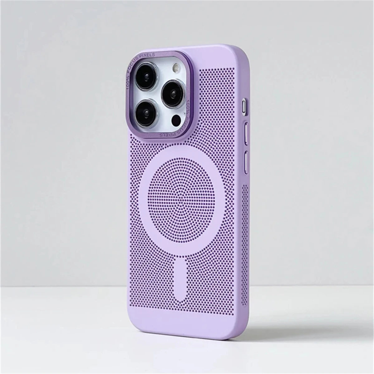 Ultra-thin Cooling Mesh Magnetic Matte Hard Steel Magnetic Shockproof Case for iPhone 15 13 12 14 11 Pro Max Caseverse