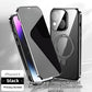 IPhone Anti-Peeping Privacy Screen Metal Bumper Magnetic Case Caseverse