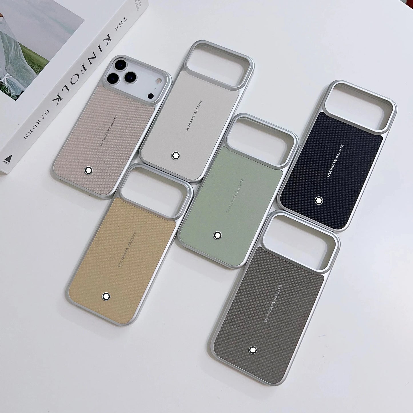 High End Business Leather Magnetic Sle Phone Case for IPhone 17 Pro Max 17 Air Plating Frame Shockproof Protection Cover MB