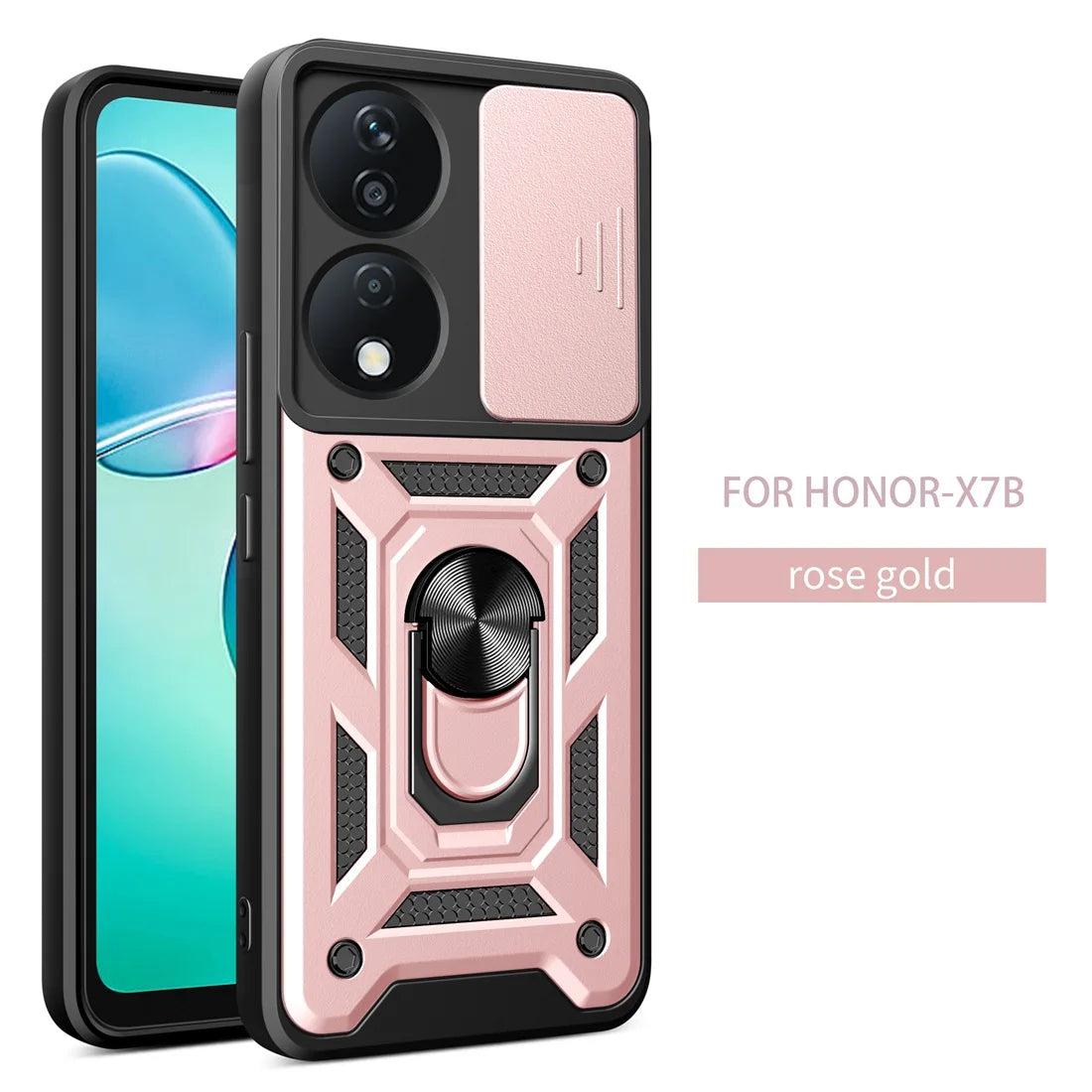 Honor X7B Phone Case, Heavy Duty Rugged Cover Bracket Magnetic Holder Shockproof Phone Case For Honor X7B - Caseverse